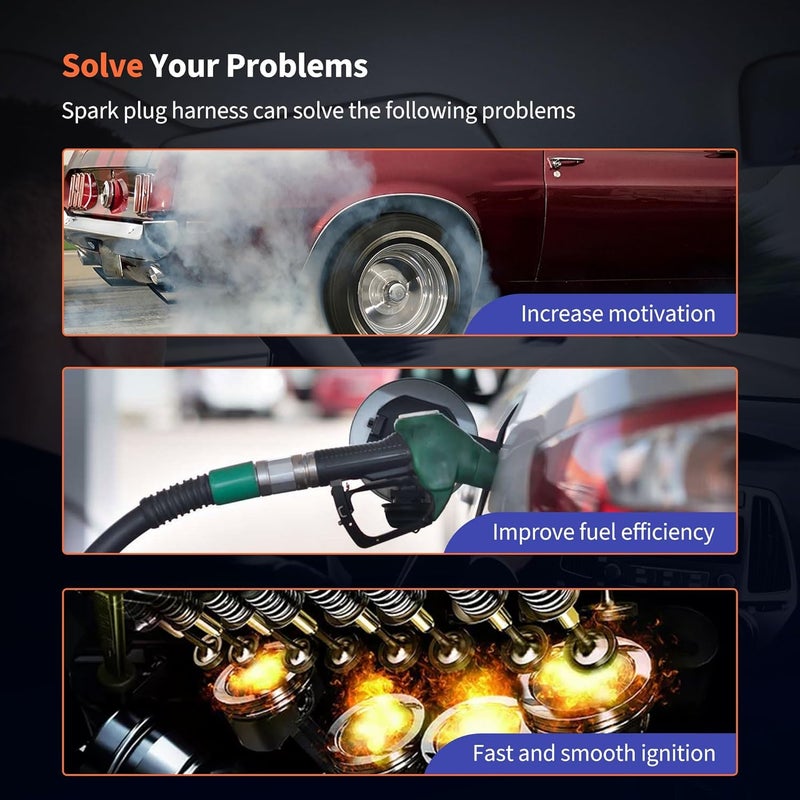 OXCANO SOA430Q124 Ignition Spark Plug Wires Set of 4 Compatible with Subaru Forester 2005-2010 H4 2.5L, Impreza 2008-2011 H4 2.0L, Impreza 2005-2011 H4 2.5L, Legacy 2007-2009 H4 2.5L, Outback - Image 5